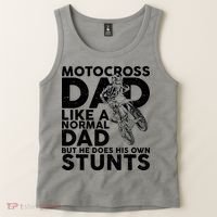 Motocross Dad Like A Normal Dad But He Does His Owns Stuns Tank Top thumb 2