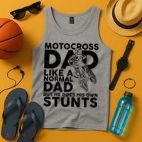 Motocross Dad Like A Normal Dad But He Does His Owns Stuns Tank Top thumb 4