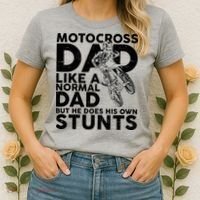Motocross Dad Like A Normal Dad But He Does His Owns Stuns Women's T-Shirt thumb 2