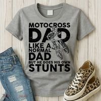 Motocross Dad Like A Normal Dad But He Does His Owns Stuns Women's T-Shirt thumb 3