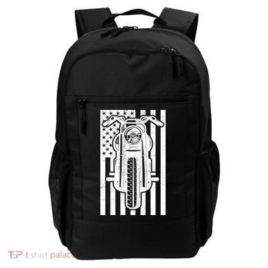 Motorcycle Biker USA Flag Backpack