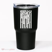Motorcycle Biker USA Flag Tumbler thumb 0
