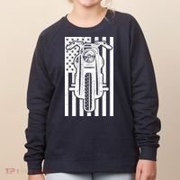 Motorcycle Biker USA Flag Women's Sweatshirt thumb 0
