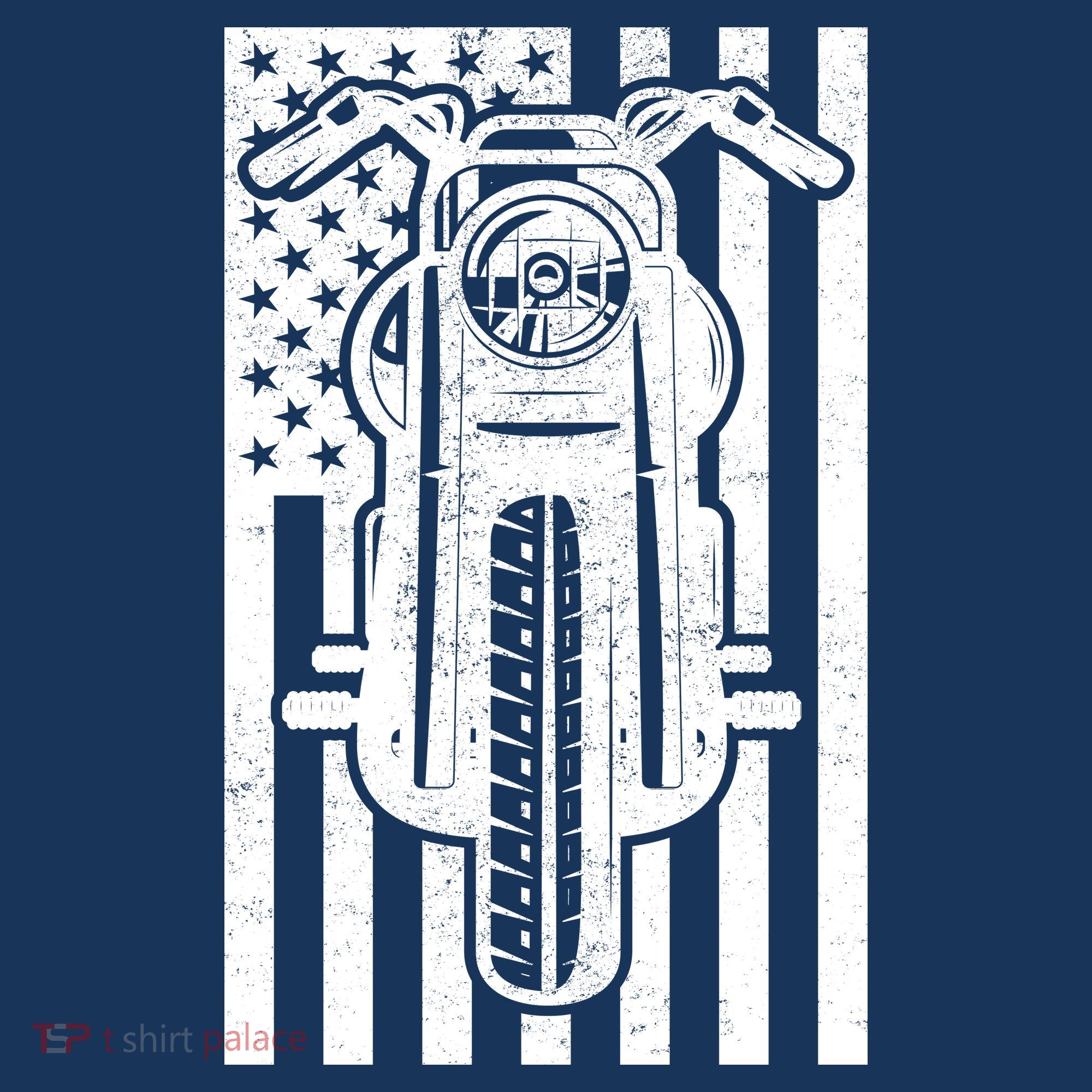Motorcycle Biker USA Flag Women's Sweatshirt