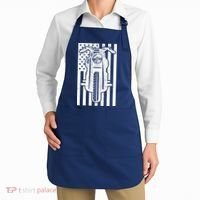 Motorcycle Biker USA Flag Apron thumb 2