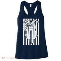 Motorcycle Biker USA Flag Women's Tank Top thumb 0