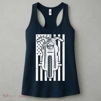 Motorcycle Biker USA Flag Women's Tank Top thumb 3