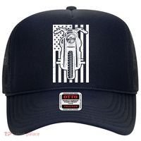 Motorcycle Biker USA Flag Hat thumb 0