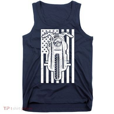Motorcycle Biker USA Flag Tank Top