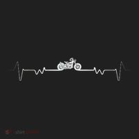 Motorcycle Heartbeat Pulse Biker Women's Sweatshirt thumb 2
