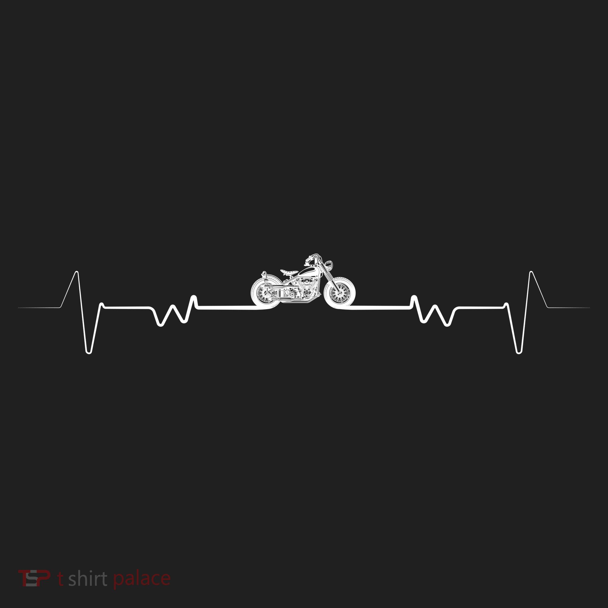 Motorcycle Heartbeat Pulse Biker Beanie
