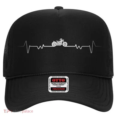 Motorcycle Heartbeat Pulse Biker Hat
