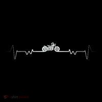 Motorcycle Heartbeat Pulse Biker Visor thumb 3