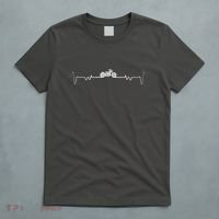 Motorcycle Heartbeat Pulse Biker T-Shirt thumb 5