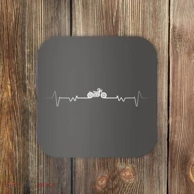 Motorcycle Heartbeat Pulse Biker Coaster