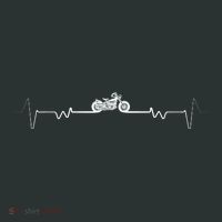 Motorcycle Heartbeat Pulse Biker Toddler T-Shirt thumb 4