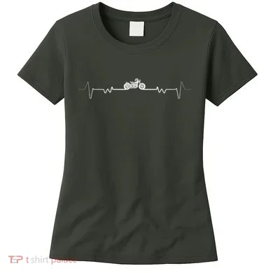 Motorcycle Heartbeat Pulse Biker Women's T-Shirt