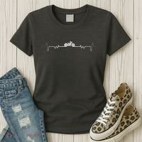 Motorcycle Heartbeat Pulse Biker Women's T-Shirt thumb 3