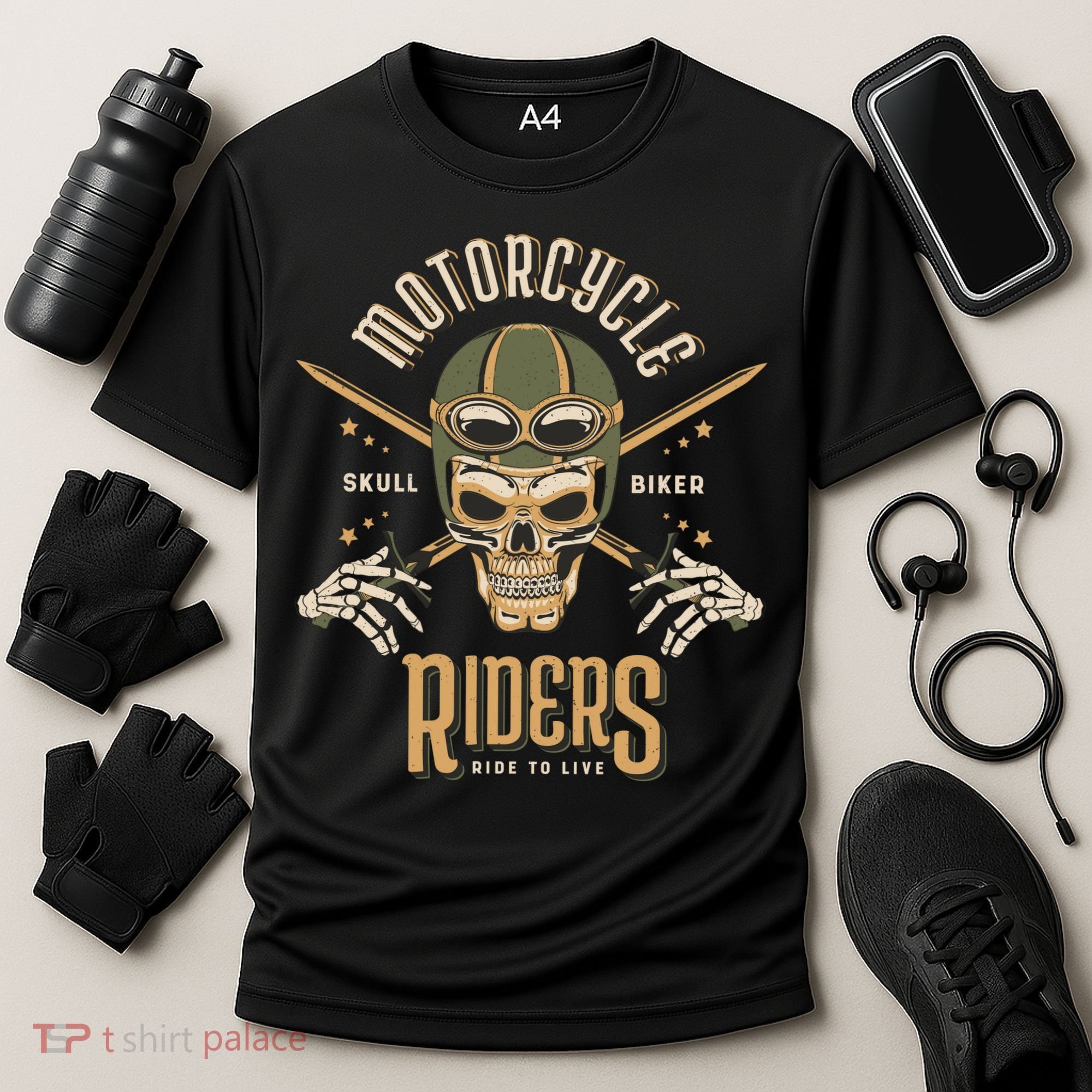 Motorcycle Riders Cooling Performance Crew T-Shirt