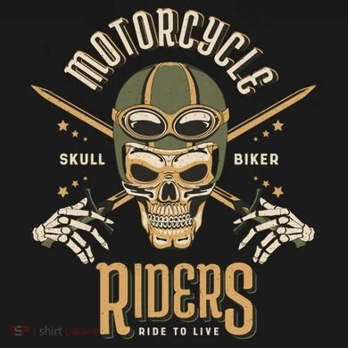 Motorcycle Riders Tie-Dye T-Shirt