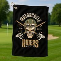 Motorcycle Riders Golf Towel thumb 1