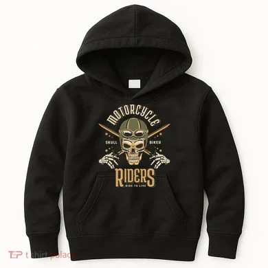 Motorcycle Riders Kids Hoodie