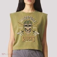 Motorcycle Riders Garment-Dyed Women's Muscle Tee thumb 2