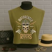Motorcycle Riders Garment-Dyed Women's Muscle Tee thumb 3