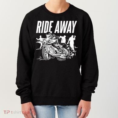 Motorcycle Zombies Ride Away Women's Sweatshirt