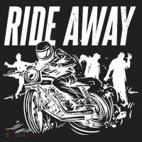 Motorcycle Zombies Ride Away Women's Sweatshirt thumb 2
