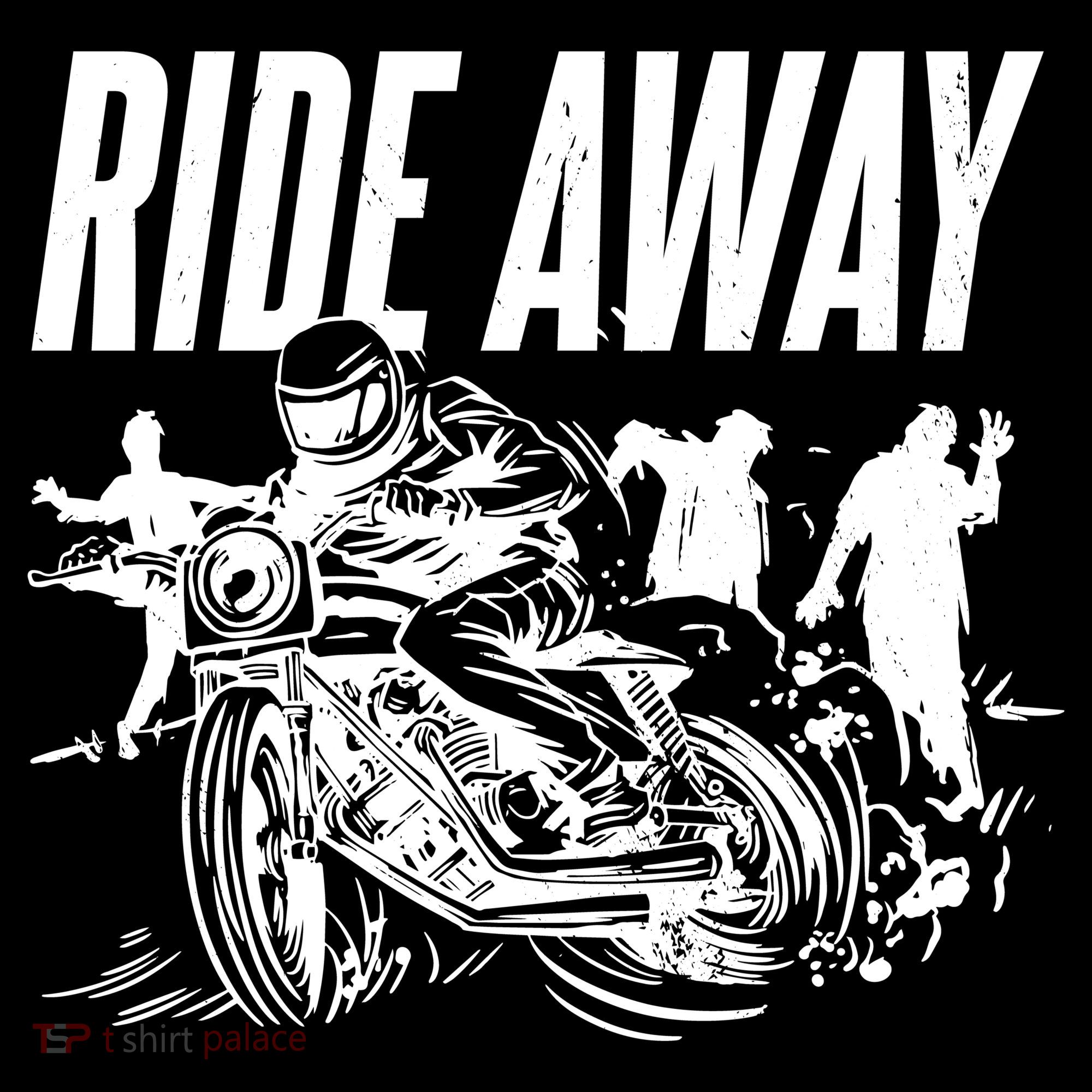 Motorcycle Zombies Ride Away Tote Bag