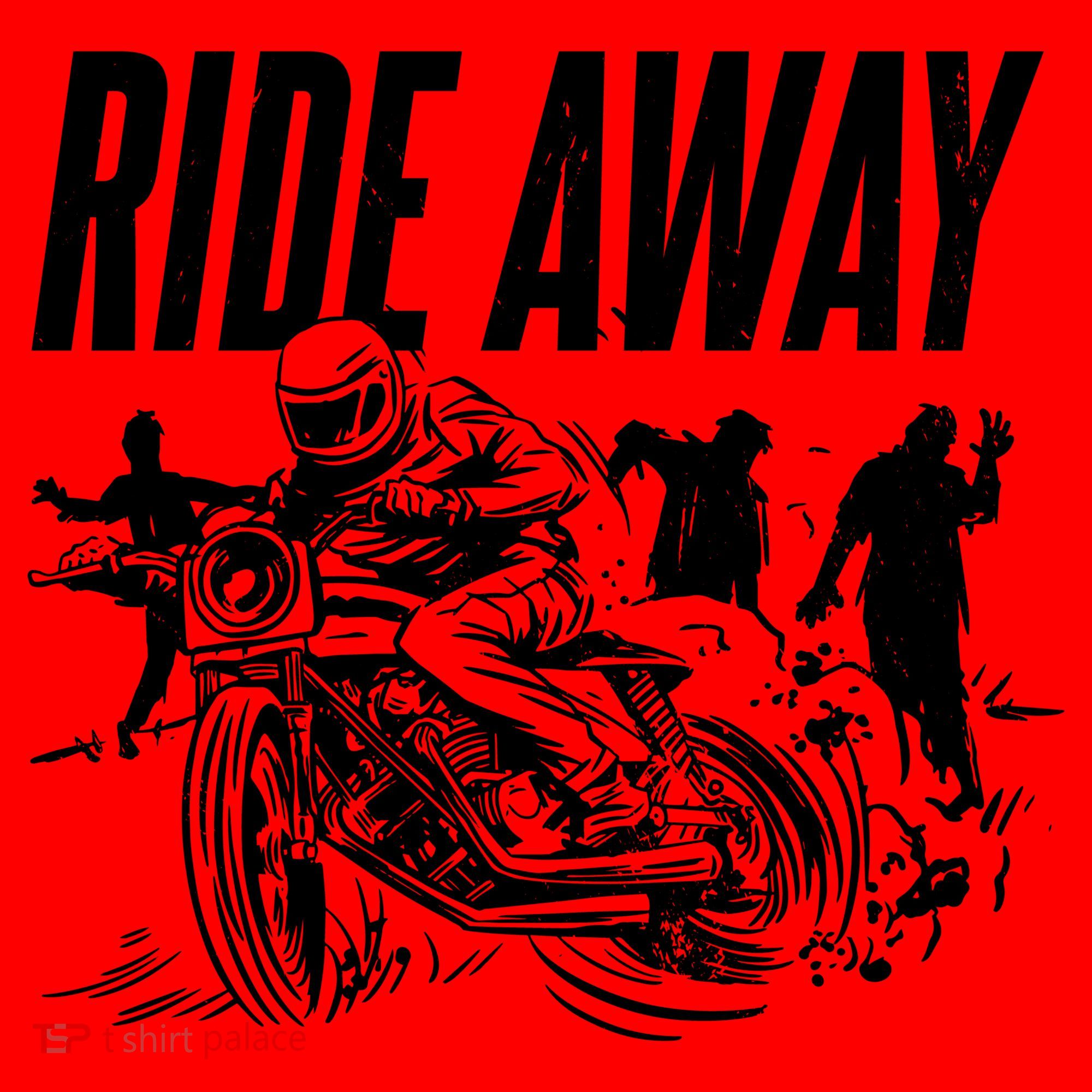 Motorcycle Zombies Ride Away Santa Hat