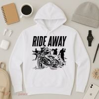 Motorcycle Zombies Ride Away Hoodie thumb 3