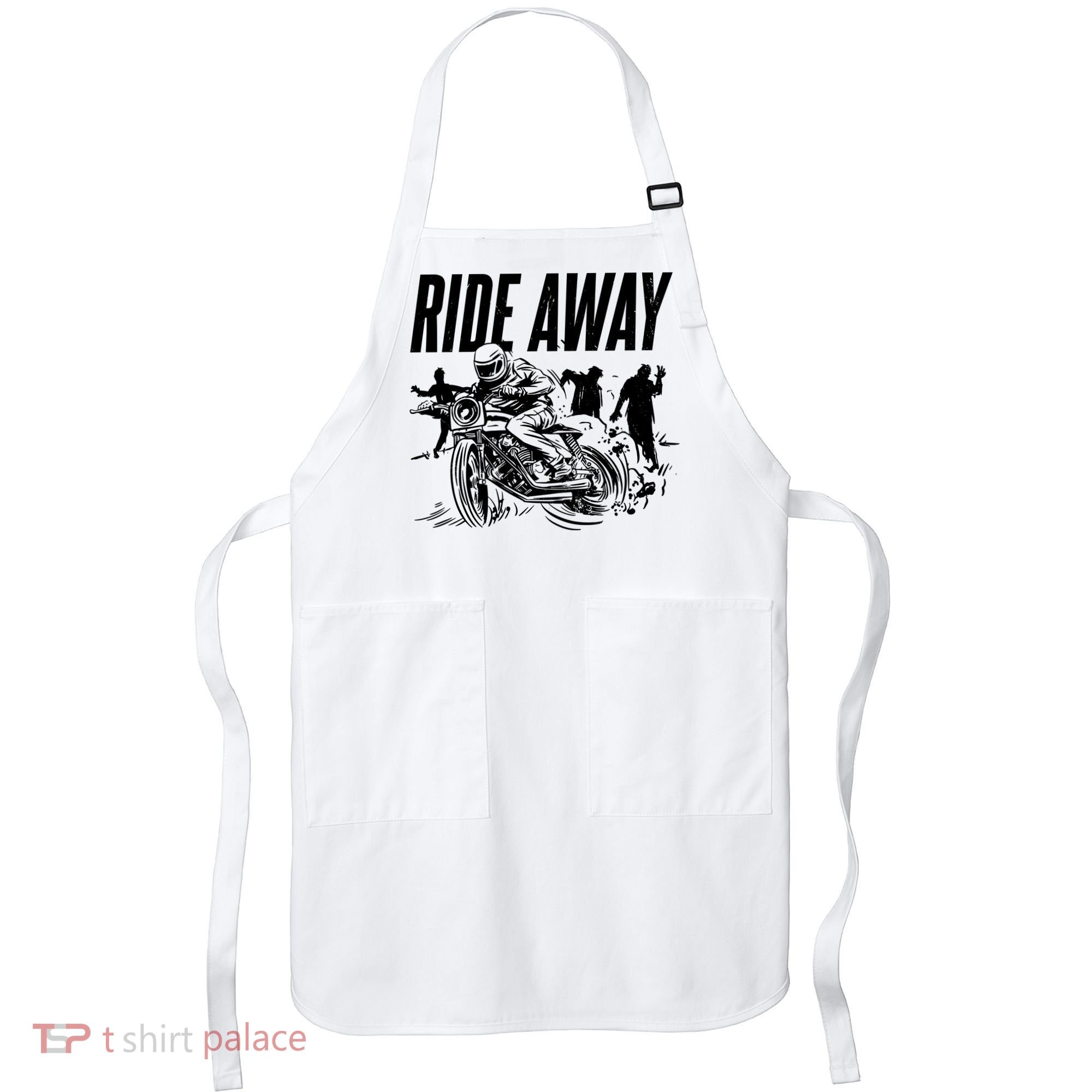 Motorcycle Zombies Ride Away Apron