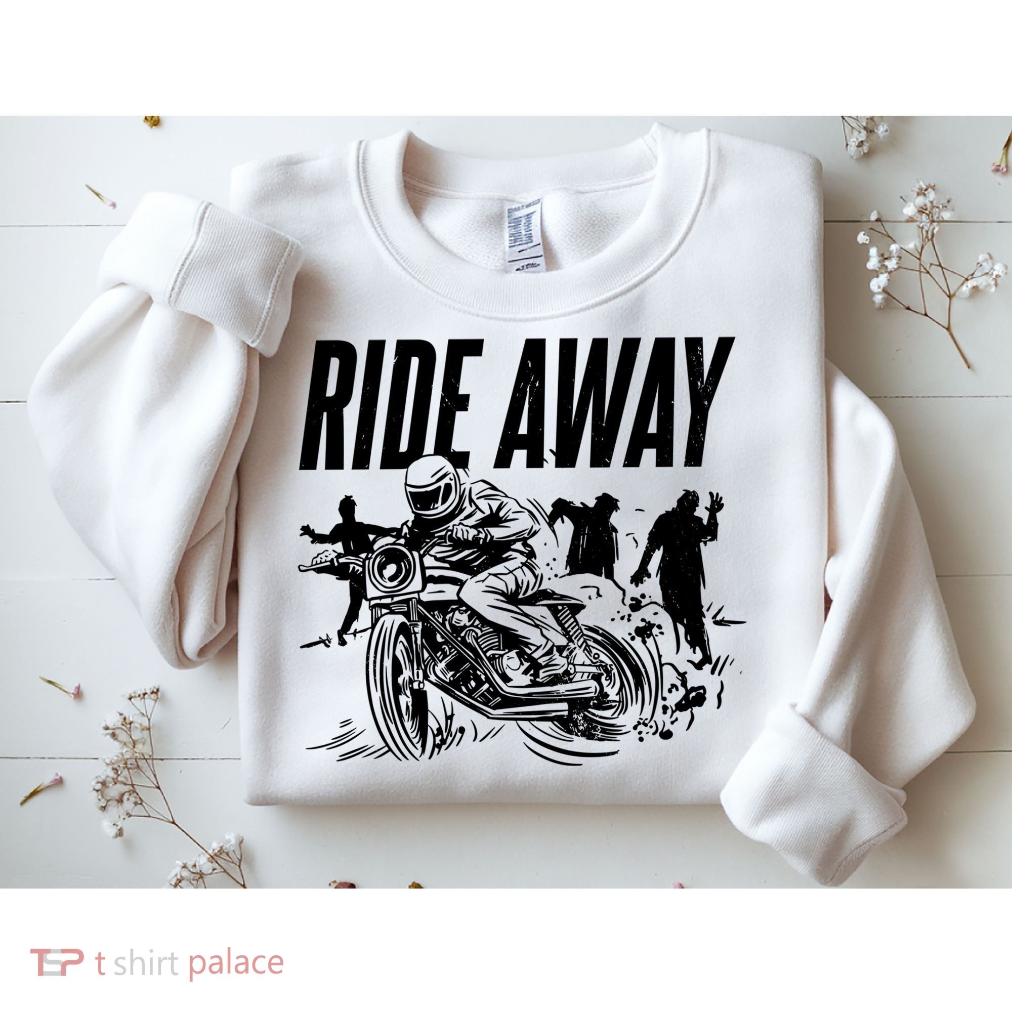 Motorcycle Zombies Ride Away Sweatshirt