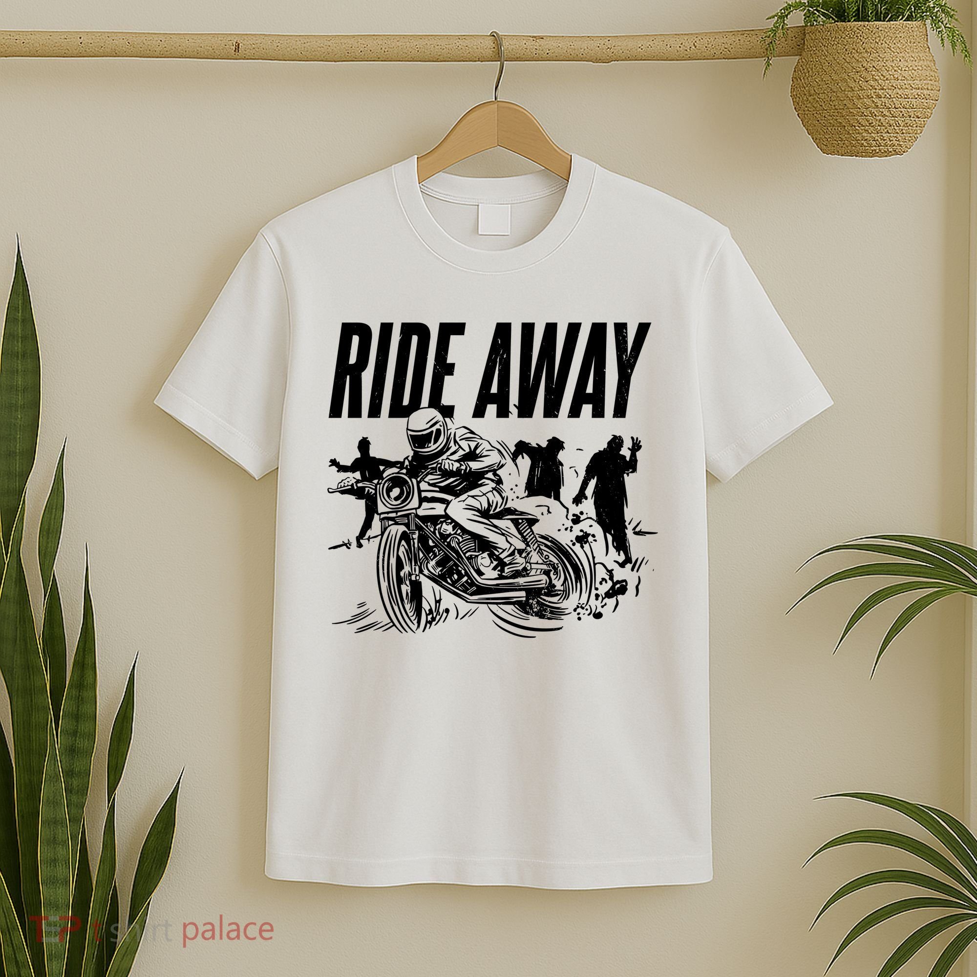 Motorcycle Zombies Ride Away T-Shirt