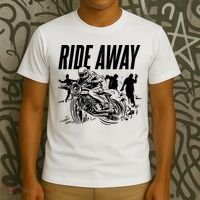 Motorcycle Zombies Ride Away T-Shirt thumb 3