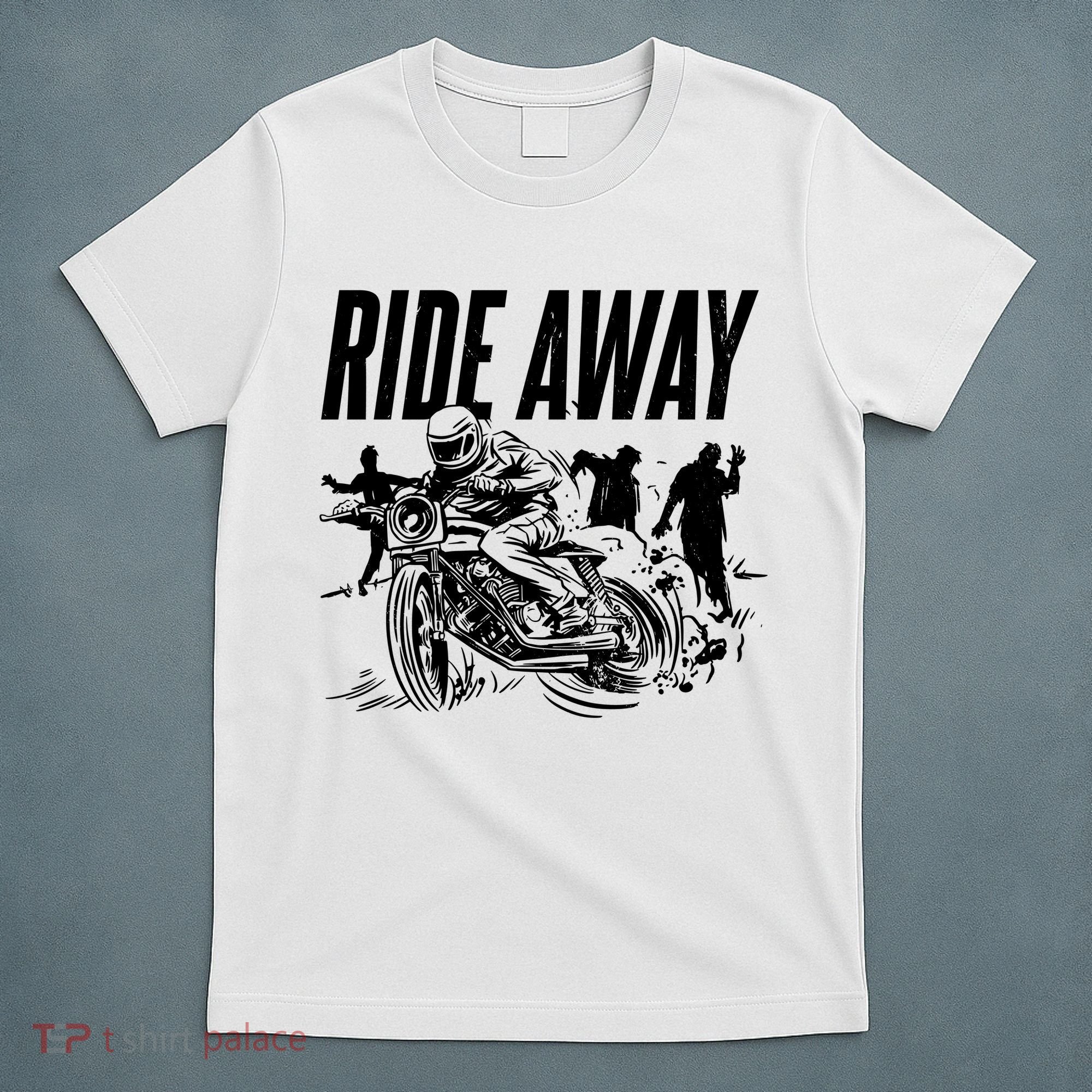 Motorcycle Zombies Ride Away T-Shirt