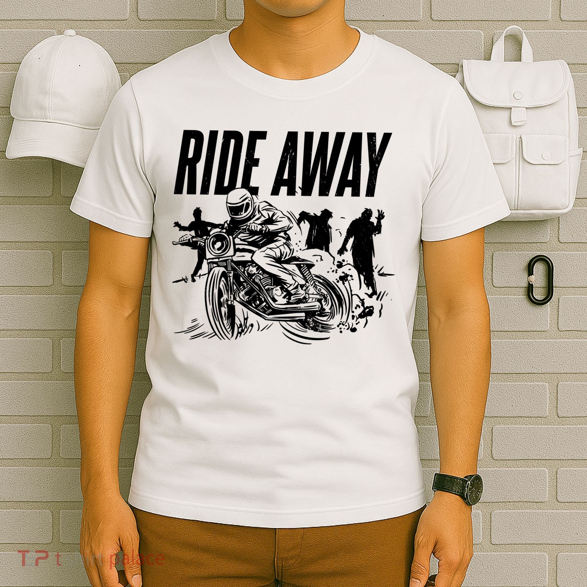 Motorcycle Zombies Ride Away T-Shirt