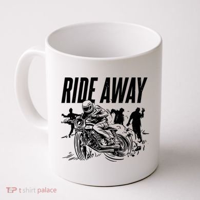 Motorcycle Zombies Ride Away Coffee Mug