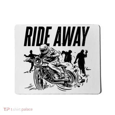 Motorcycle Zombies Ride Away Mousepad