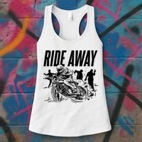 Motorcycle Zombies Ride Away Women's Tank Top thumb 3