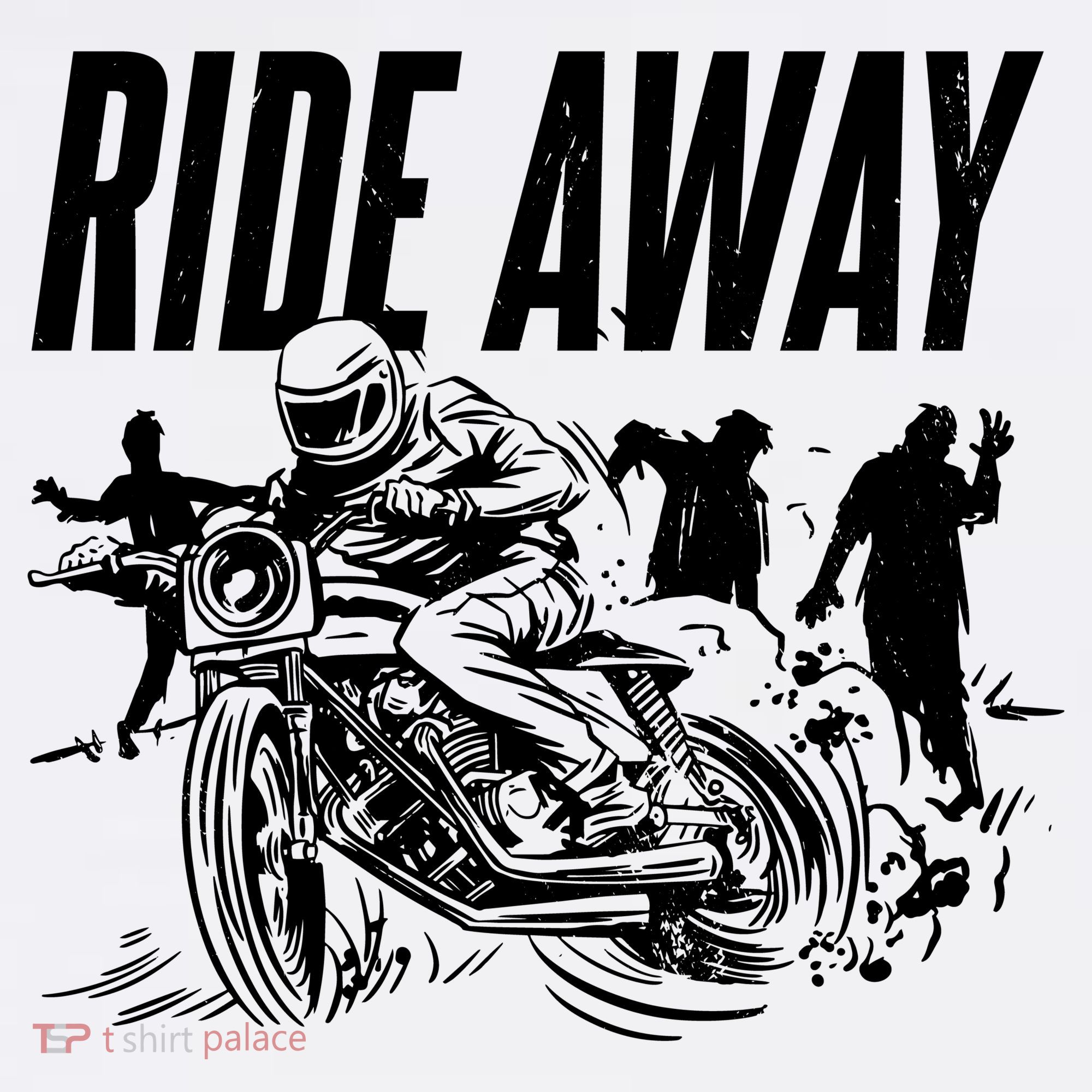 Motorcycle Zombies Ride Away Hat