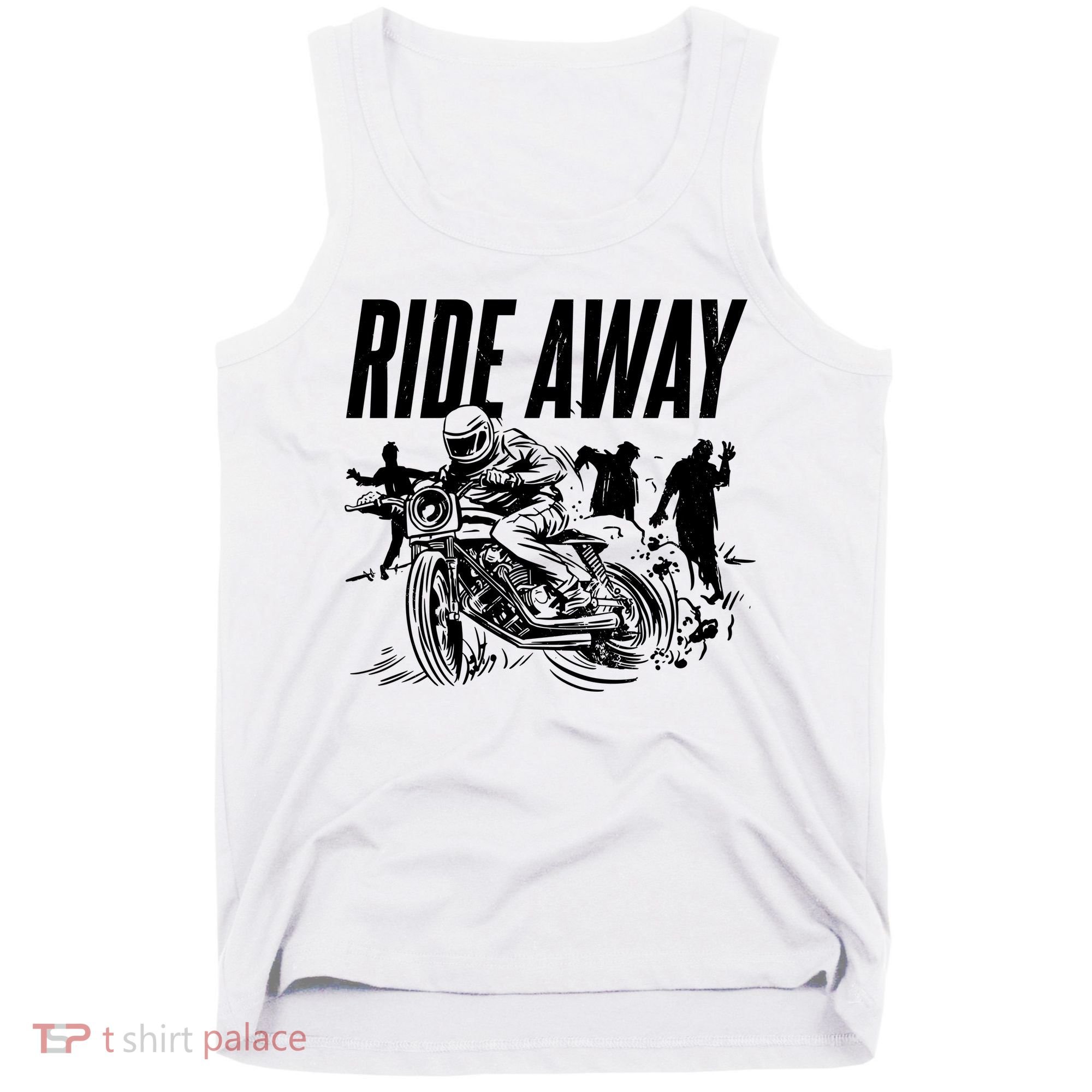 Motorcycle Zombies Ride Away Tank Top