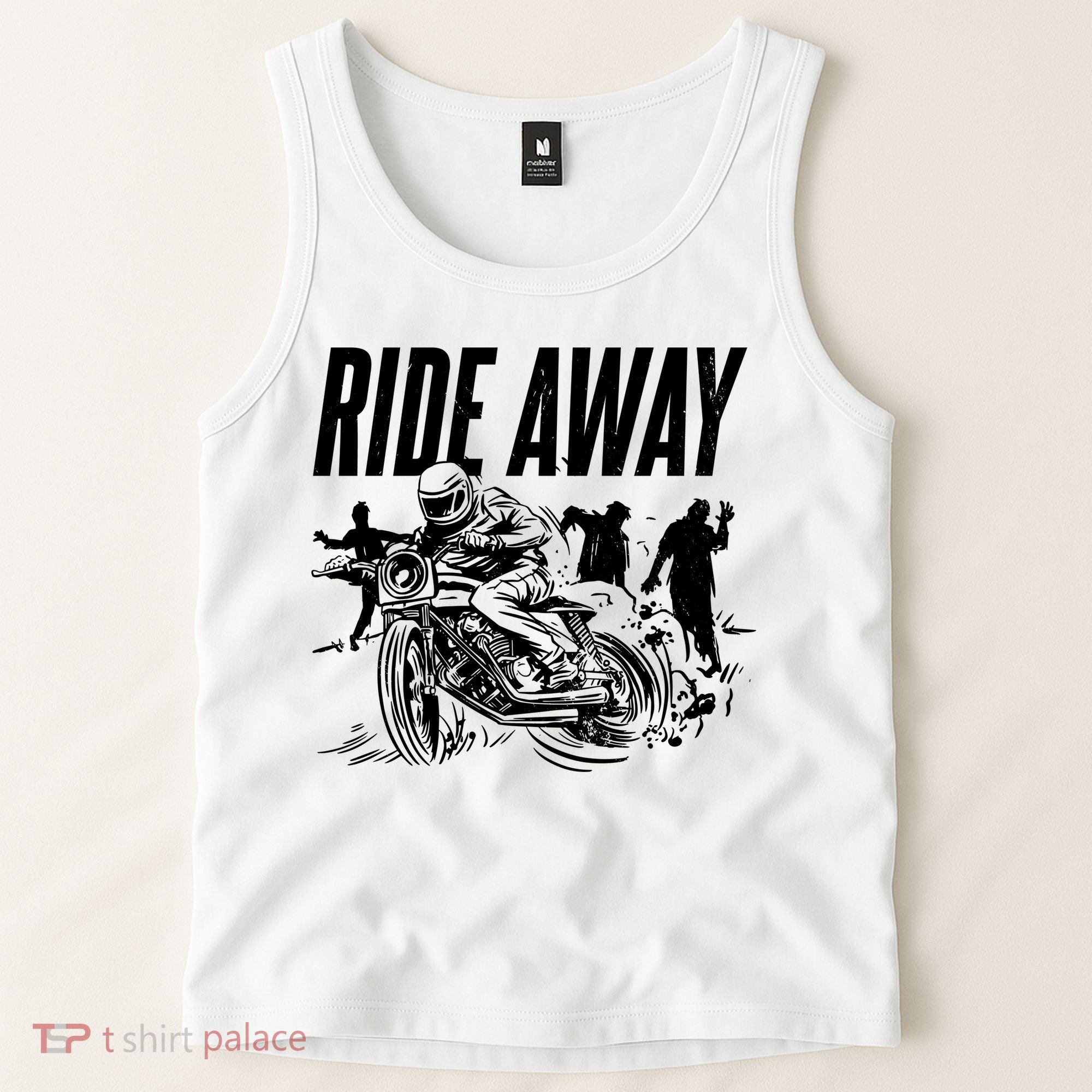 Motorcycle Zombies Ride Away Tank Top