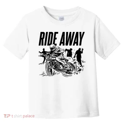 Motorcycle Zombies Ride Away Toddler T-Shirt