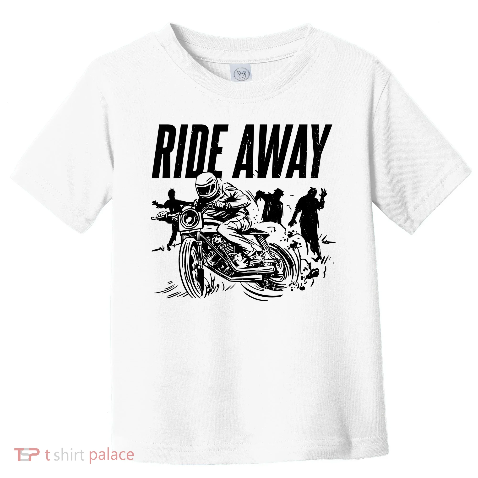 Motorcycle Zombies Ride Away Toddler T-Shirt