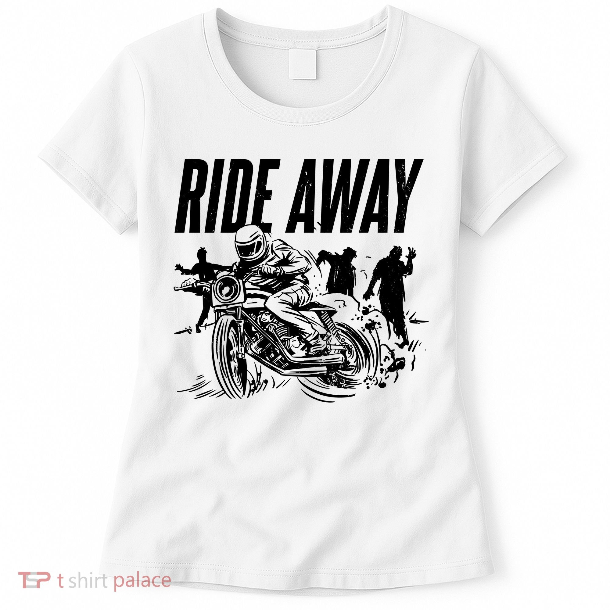 Motorcycle Zombies Ride Away Women's T-Shirt