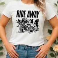 Motorcycle Zombies Ride Away Women's T-Shirt thumb 2
