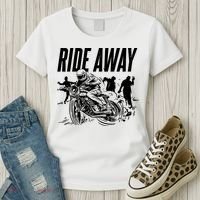 Motorcycle Zombies Ride Away Women's T-Shirt thumb 3